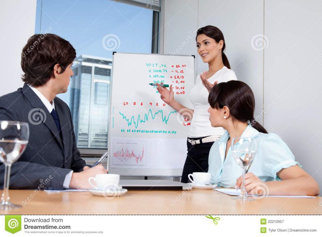 a business presentation