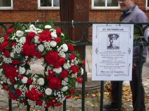Wreath Laid For Alfred Jefferies - November 1st 2016