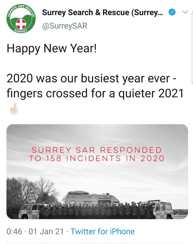 Surrey Search and Rescue callout lies