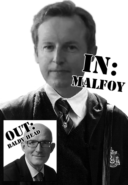 Liam Nevin as Malfoy plus Stephen McNamara