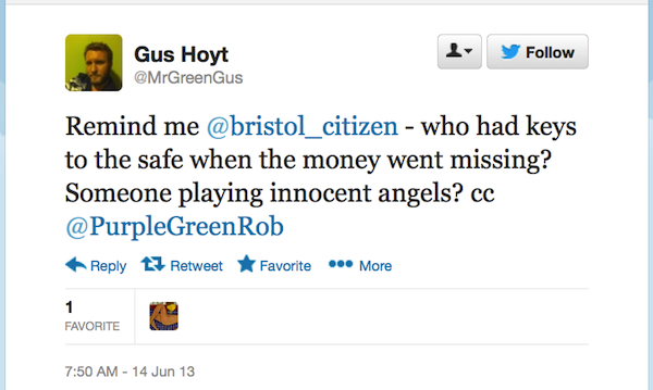 Ho-ho-ho! Green giant prat and esteemed councillor Sir Gus Hoyty-Toyty drops a double clanger