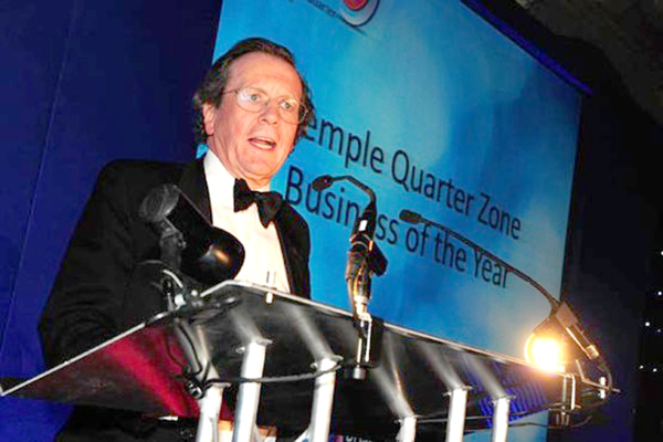 "I heard an envelope was being opened..." Mayor Fergo pops up at the Post Business Awards