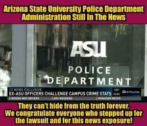 Arizona State University Police Department Administration makes the news again