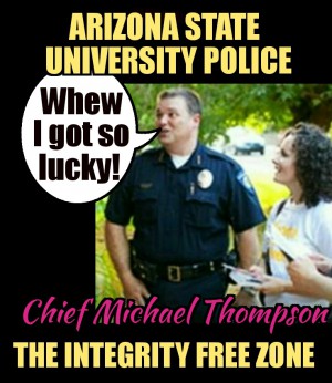 Arizona state University police chief Mike Thompson escapes responsibility again