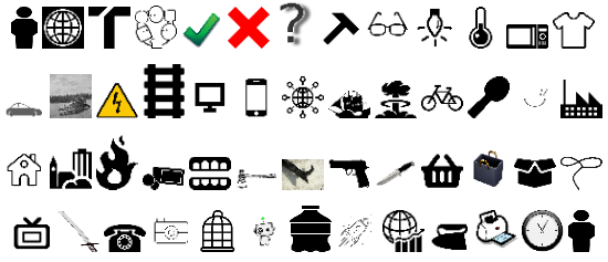 Human / technology related icons